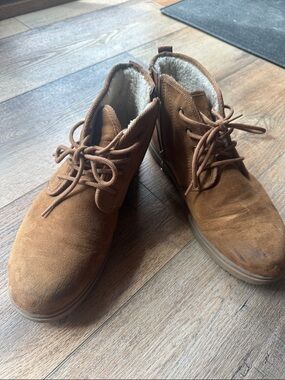 Big Boy Tan Suede Lace-Up Winter Chukka Boots